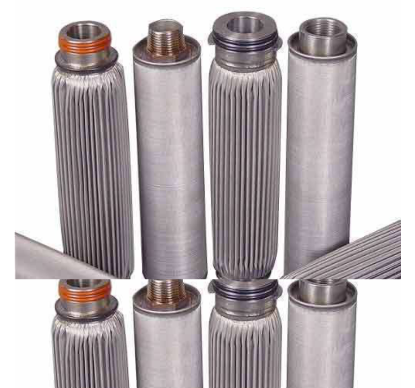 Gesinterd metalen filter van RVS voor nauwkeurige filtratie van vloeistoffen en gassen